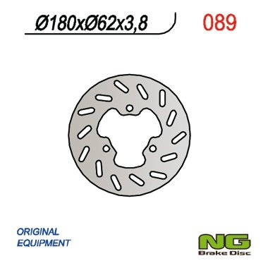 NG089 TARCZA HAMULCOWA DERBI SENDA 50 '95-'03 (180x62x3,8)