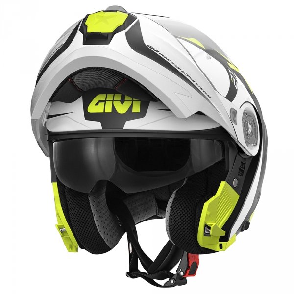 GIVI KASK X.27 DIMENSION SZCZĘKOWY BIAŁY GRAF FLUO