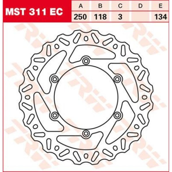 TRW Tarcza hamulcowa TRW MST311EC Suzuki RM125 250