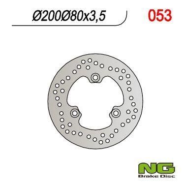 NG TARCZA HAMULCOWA PRZÓD KAWASAKI QUAD KLF 220/300, KVF 300/400 NG053