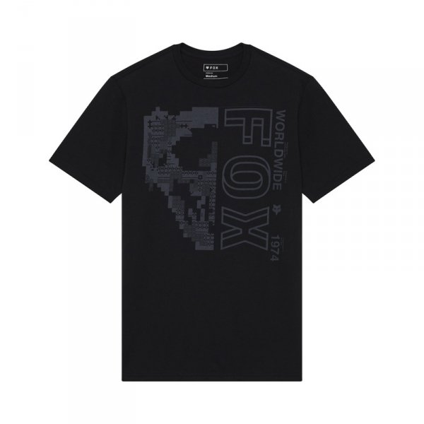 FOX T-SHIRT IMAGE SKULL PREM BLACK