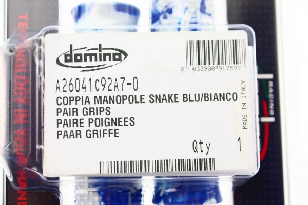 Domino Manetki SNAKE niebiesko - białe