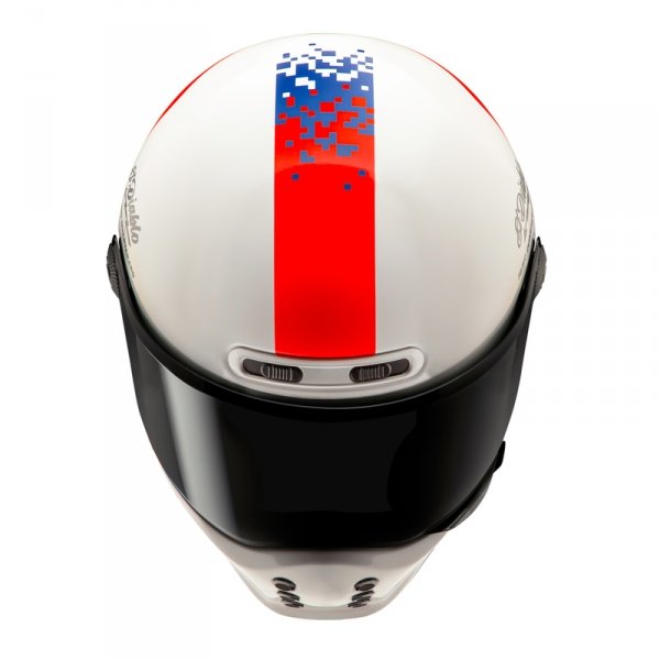 HJC KASK INTEGRALNY V10 FQ20 RETRO WHITE/RD/BLUE