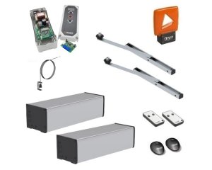 Napęd ROGER Z-NAVI - zestaw automatyki do drzwi dwuskrzydłowych łamanych o skrzydle do 1,5 m i 200 kg