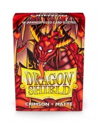 Dragon Shield Small Sleeves - Japanese Matte Crimson (60 Sleeves) 