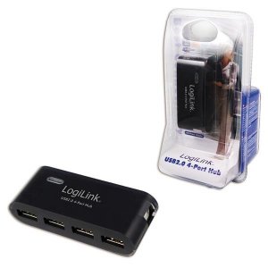 Hub USB 4xUSB 2.0, aktywny, LogiLink UA0085
