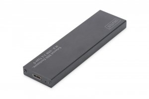Obudowa DIGITUS USB Typ C na dysk SSD M2 (NGFF) SATA III, 80/60/42/30mm, aluminiowa