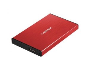 Obudowa na dysk HDD/SSD Natec RHINO Go USB 3.0 2.5 SATA czerwona