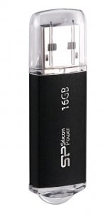 Pendrive Silicon Power Ultima II M01 16GB USB 2.0 kolor czarny ALU