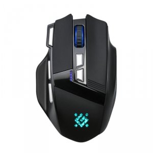 Mysz bezprzewodowa Defender KNIGHT GM-885 optyczna 3200dpi czarna RGB AKUMULATOR 7 przycisków Gaming bezklikowa silent