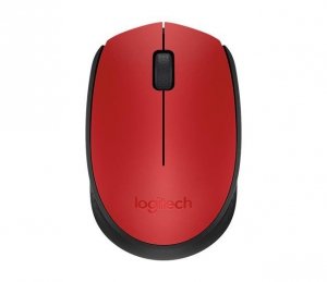 Mysz bezprzewodowa Logitech M171 optyczna czerwona - OTW OPAK
