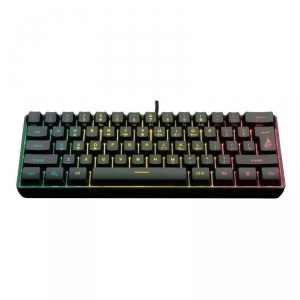 Klawiatura przewodowa SureFire KingPin X1 gamingowa 60% RGB QWERTY English