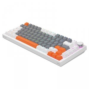 Klawiatura przewodowa SAVIO ASTRAL White OUTEMU White Jade RGB 3 kolory keycapów magnetyczna