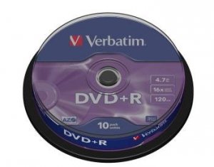 DVD+R VERBATIM 4.7GB   SPINx10