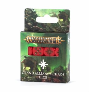 Warhammer Age Of Sigmar. Grand Alliance Chaos Dice. Zestaw Kości