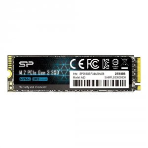 Dysk SSD 256GB PCIe Gen3x4 NVMe (2200/1600 MB/s) 2280 Silicon Power A60