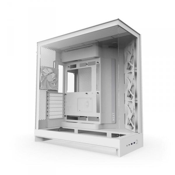 Obudowa NZXT H9 Flow (2025) Midi Tower z oknem biała