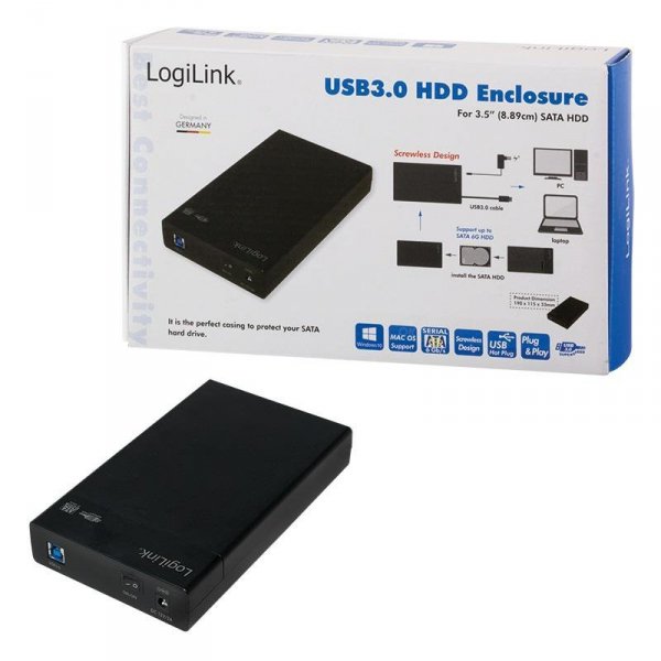Obudowa na dysk LogiLink UA0276 3,5&quot; SATA HDD USB3.0