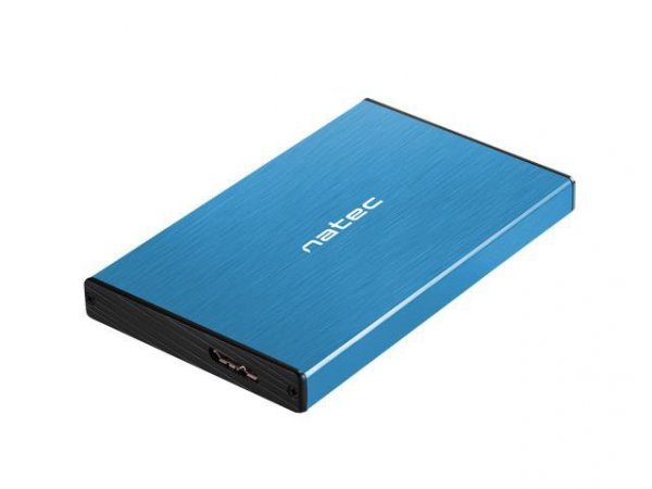Obudowa na dysk HDD/SSD Natec RHINO Go USB 3.0 2.5&quot; SATA niebieska