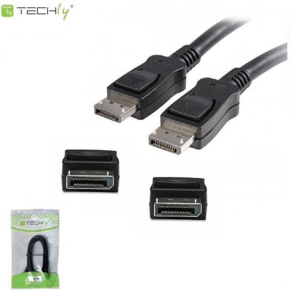 Kabel Techly DisplayPort/DisplayPort M/M, 3m, czarny