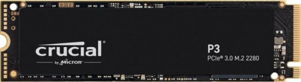 Dysk SSD Crucial P3 2TB M.2 2280 PCIe 3.0 NVMe (3500/3000 MB/s)
