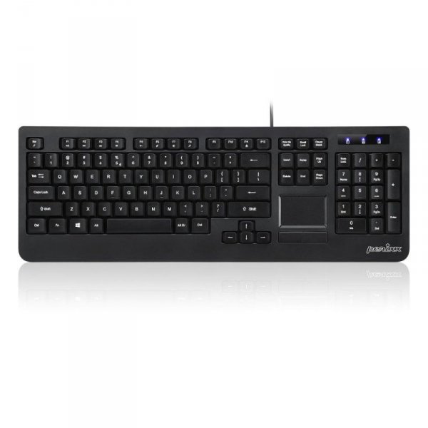 Klawiatura przewodowa Perixx PERIBOARD-513 II + touchpad czarna