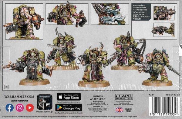 	Chaos Space Marine Death Guard Blightlord Terminators