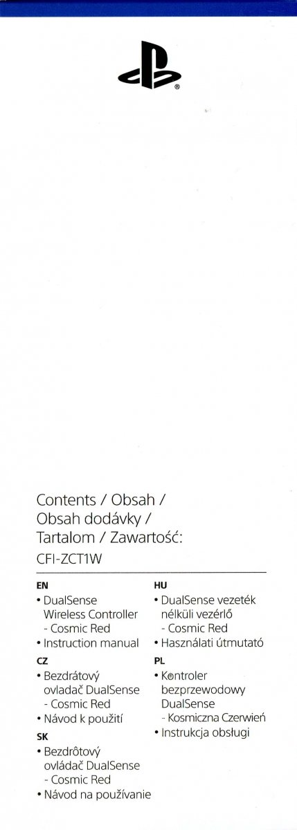 Bezprzewodowy Kontroler Pad PS5 SONY DualSense CFI-ZCT1W