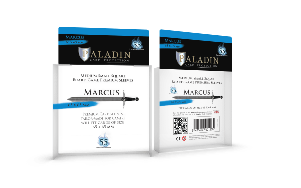 Paladin Sleeves - Marcus Square Card Sleeves 65×65 mm (55 Sleeves)