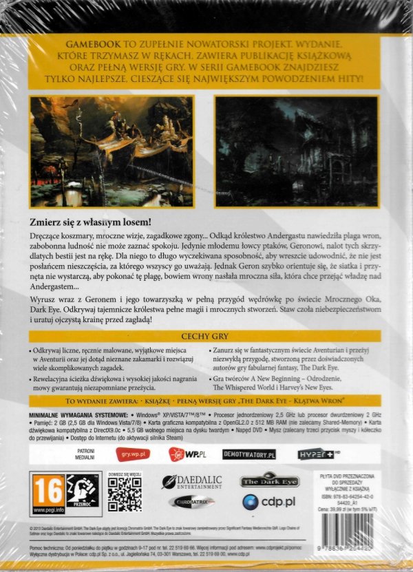 Gra PC Gamebook Dark Eye Klatwa Wron