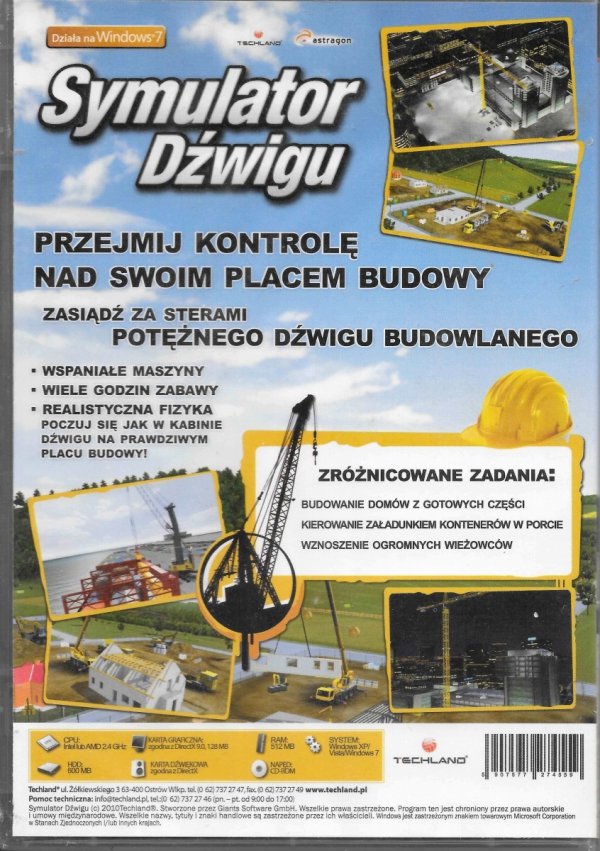 SYMULATOR DŹWIGU PC DVD