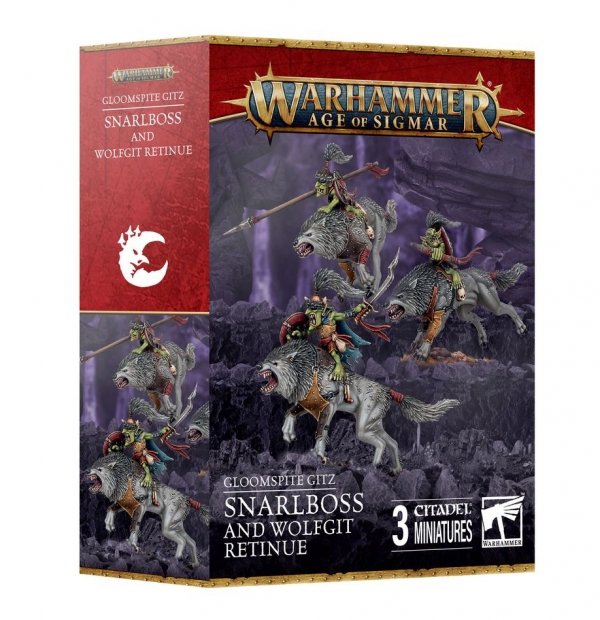 Gloomspite Gitz Snarlboss &amp; Wolfgit Retinue