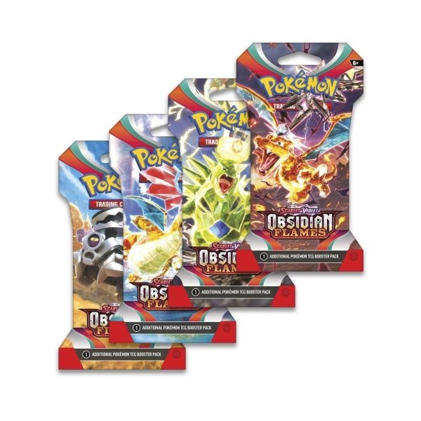 Pokémon TCG: Scarlet &amp; Violet - Obsidian Flames - Sleeved Booster Box (24)