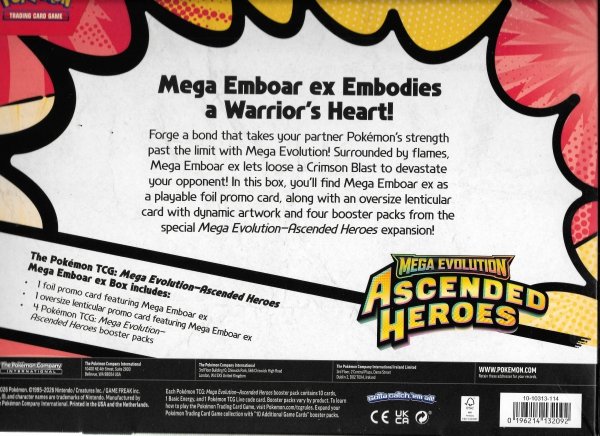 Pokémon TCG: Mega Evolution - Ascended Heroes - Emboar ex