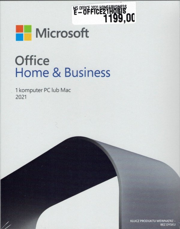 Office Home and Business 2021 Polish Wersja fizyczna Licencji z kluczem aktywacyjnym T5D-03539