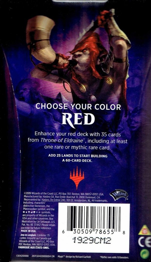 MTG Throne of Eldraine Red Theme Booster