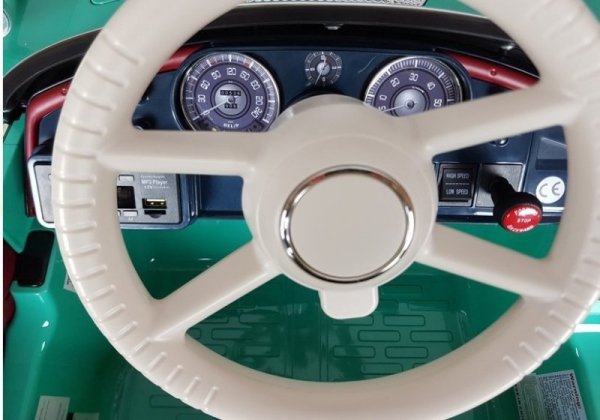 BMW Retro Zielone LAKIEROWANE 2x45W 12V auto na akumulator