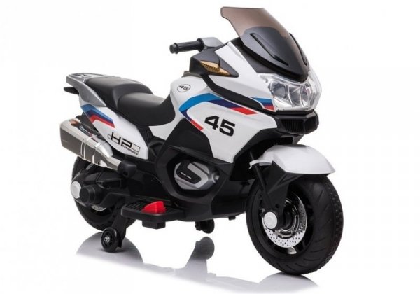 Dwuosobowy Sportowy Motocykl 2x45W 12V Motor na Akumulator XMX609 Biały