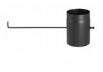 Szyber spalinowy czarny fi 160 - 25 cm