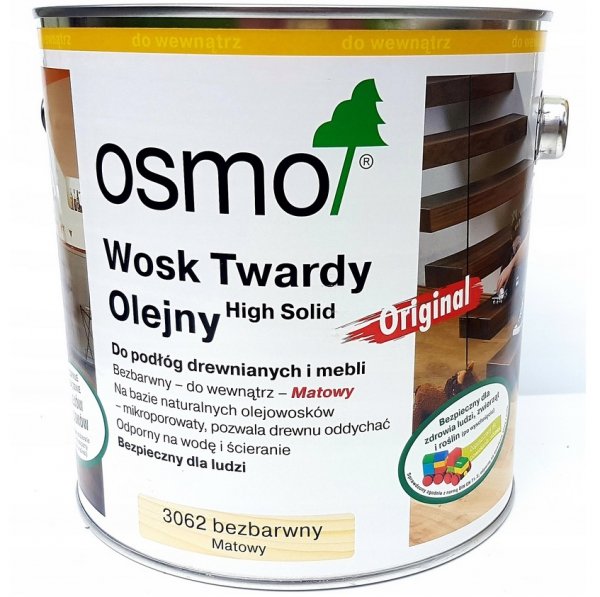 OSMO 3062 wosk twardy olejny MATOWY 0,75l
