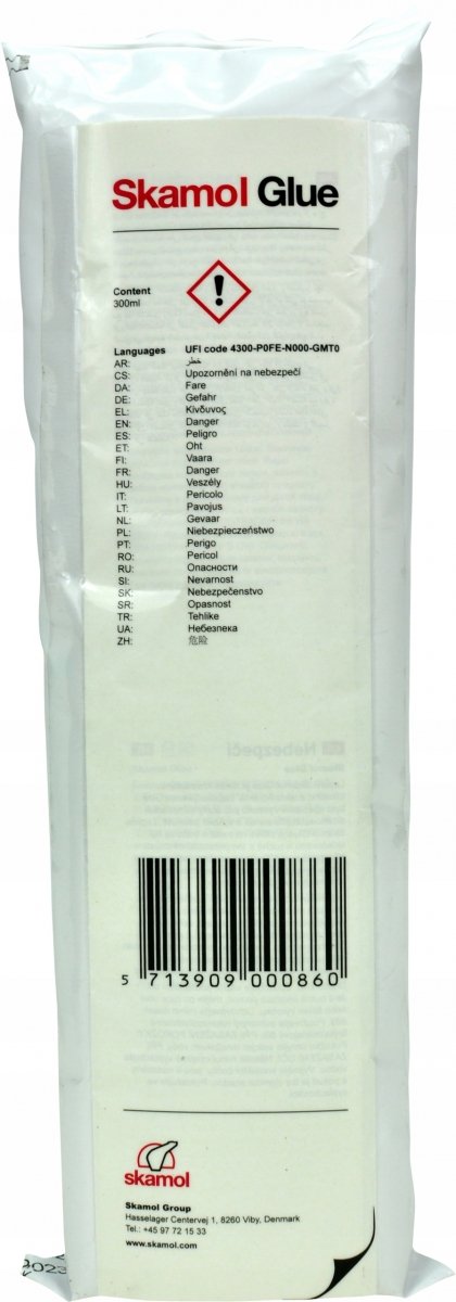 Klej wysokotemperaturowy do płyt kominkowych Skamol Glue 300ml