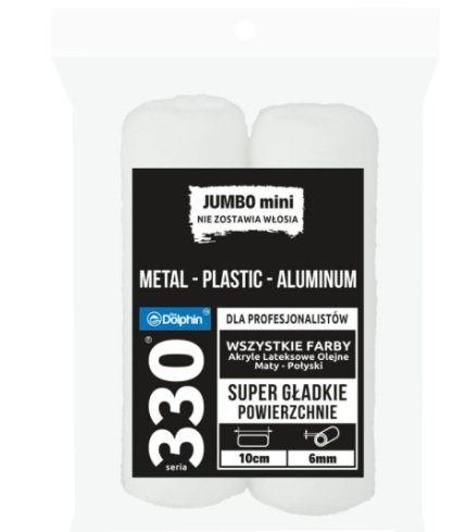 Blue Dolphin wałek JUMBO MINI ACRYLIC 330  A10W6 - 2 SZTUKI