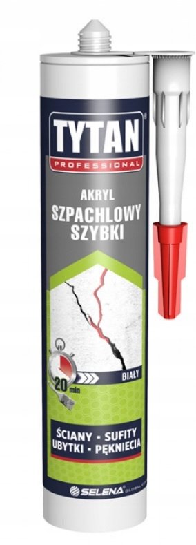 SELENA tytan professional akryl szpachlowy szybki 280 ml biały