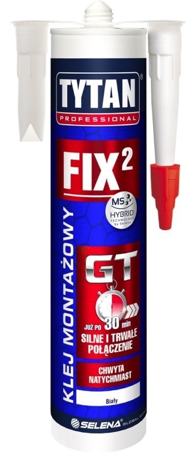 TYTAN FIX2 GT szybki i silny klej 290 ml BIAŁY