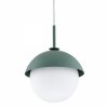 ARGON CAPPELLO 8297 LAMPA WISZĄCA ZIELONA KLOSZ SZKLANY KULA BIAŁA