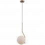 ITALUX CARIMI PND-3300-1-HBR LAMPA WISZĄCA NOWOCZESNA  SZKLANY BIAŁY KLOSZ 