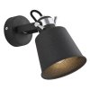 KINKIET CZARNY CHROM MOSIĄDZ METALOWY INDUSTRIALNY LOFT REGULOWANY DO SYPIALNI SALONU ARGON KONGO 3175