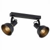 LAMPA SUFITOWA PLAFON SPOT CZARNO ZŁOTY NOWOCZESNY REGULOWANY REFLEKOTRKI ARGON TWIST 7037