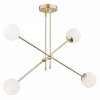 LAMPA WISZĄCA NOWOCZESNA ZŁOTA KULE BIAŁE SZKLANE DO SALONU POKOJU SYPIALNI ABSTRACT 1695