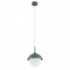ARGON CAPPELLO 8297 LAMPA WISZĄCA ZIELONA KLOSZ SZKLANY KULA BIAŁA
